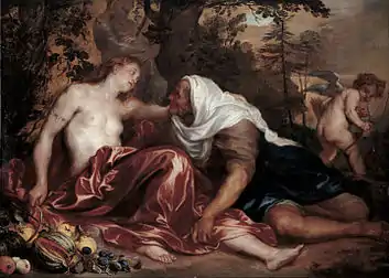 Vertumne et Pomone par Antoine van Dyck, 1625 Musei di Strada Nuova, Gênes.