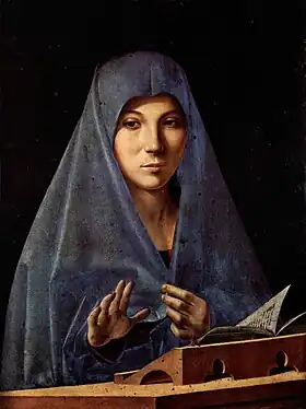 Antonello de Messine : La Vierge de l'Annonciation.
