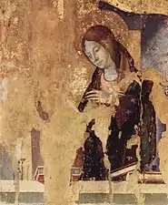 Salle 4 :  Antonello de Messine, Vierge de l'Annonciation.