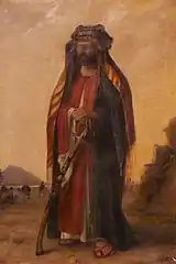 Julius Euting en costume bédouin, par Antonie Boubong (1886)