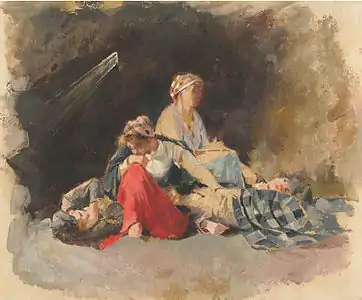Croquis pour Les Prolétaires (Bozzetto per I Proletari), Californie, 1880-1885.