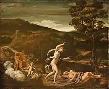 Vénus se lamentant de la mort d'Adonis