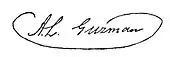 signature d'Antonio Leocadio Guzmán