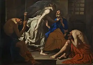 La Libération de saint Pierre, huile sur toile, collection privée.