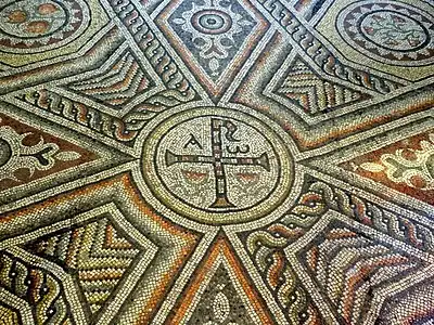 Mosaîque de Syrie, IVe siècle,église d'Antony.