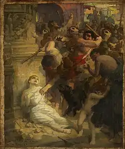 Le Martyre de saint Tarcisius (1908), esquisse pour le tableau présenté au Prix de Rome la même année, Minneapolis Institute of Art.