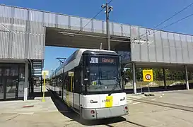 Le terminus P+R Luchtbal sur la Noorderlaan, commun avec la ligne 6.