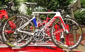 Vélo Canyon Aeroad CF SLX 9.0 lors du Tour de France 2015.