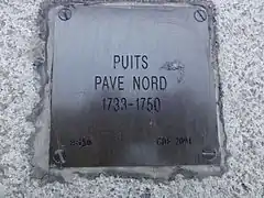 Puits Pavé Nord, 1733-1750.