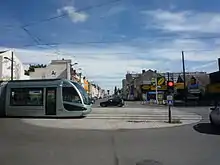 Le tramway à la Croix d'Anzin