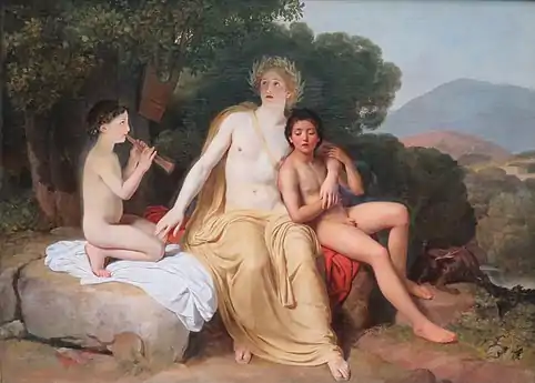 Apollon, Hyacinthe et Cyprès faisant de la musique et chantant (1831-1834)