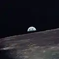 Un lever de Terre photographié par Apollo 10 en mai 1969.