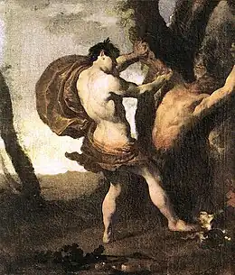 Apollon et Marsyas, huile sur toile de Johann Liss (vers 1627).