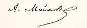 signature d'Apollon Maïkov