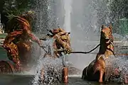 Apollon et ses chevaux, pendant les Grandes Eaux