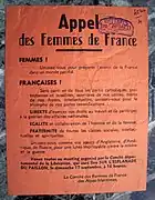 Tract des femmes des Alpes maritimes.