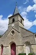 La façade de l'église