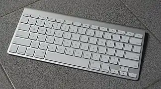 Le clavier Apple sans-fil.