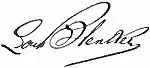 Signature de Ludwig (aussi Louis) Blenker