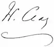 Signature de Henry Clay