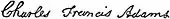 signature de Charles Francis Adams, Sr.