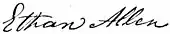 signature d'Ethan Allen
