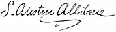 signature de Samuel Austin Allibone