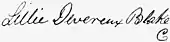 signature de Lillie Devereux Blake