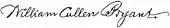 signature de William Cullen Bryant