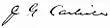 Signature de John G. Carlisle