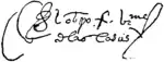 Signature de Bartolomé de las Casas