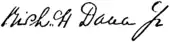 signature de Richard Henry Dana, Jr.