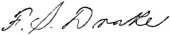 signature de Francis Samuel Drake (historien)