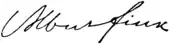 signature d'Albert Fink