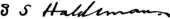 signature de Samuel Stehman Haldeman