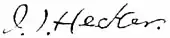 signature d'Isaac Hecker