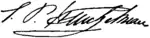 Signature de Samuel Peter Heintzelman