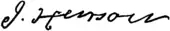 signature de Josiah Henson (antiesclavagiste)
