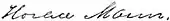 signature de Horace Mann