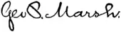signature de George Perkins Marsh