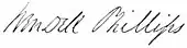 signature de Wendell Phillips