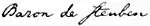 Signature de Friedrich Wilhelm von Steuben