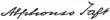Signature de Alphonso Taft