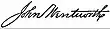 Signature de John Wentworth