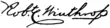 Signature de Robert Charles Winthrop