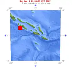 Image illustrative de l’article Séisme de 2007 aux Îles Salomon