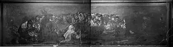 Photographie du Sabbat dans la maison de Goya (1874). J. Laurent. Institut du patrimoine culturel d'Espagne. Fonds photographique Ruiz Vernacci.