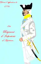 L’uniforme du régiment d'Aquitaine de 1776 à 1779