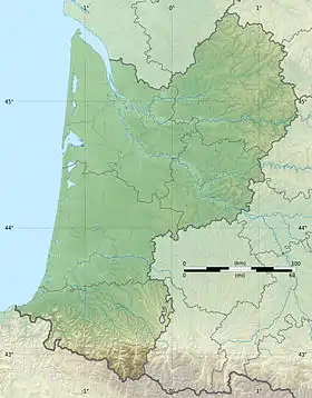 voir sur la carte d’Aquitaine
