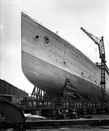 Lancement du RMS Aquitania